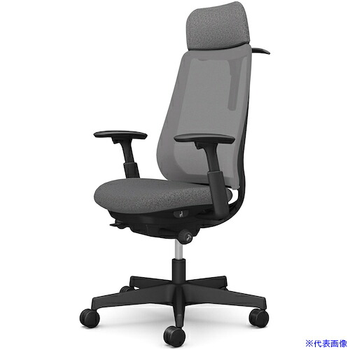 ■OKAMURA ポータム,可動肘,背メッシュ,EXスタンダードタイプ,ブラックボディ,ハンガー有,ランバー無,ウレタンキャスター CF86ZRF1K0(5860921)[送料別途お見積り][法人限定][外直送]