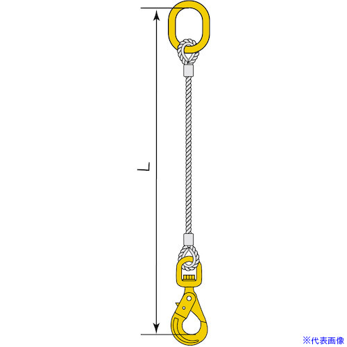■コンドーテック JISロック止ワイヤ φ16×4M HJK・HMG 05221KGJK164(5876314)[送料別途お見積り][法人限定][外直送]