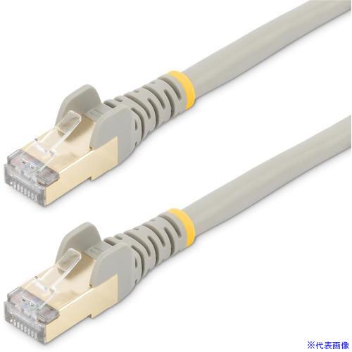 ■StarTech カテゴリ6a LANケーブル/5m/グレー/RJ45コネクター/STPケーブル/10GbE対応/ツメ折れ防止機構付 6ASPAT5MGR(5944556)[法人限定][外直送元]