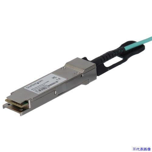 ■StarTech AOCケーブル/30m/MSA対応アンコード/40Gbps/アクティブ光ケーブル/MSA準拠スイッチ対応 QSFP40GAO30M(5954378)[法人限定][外直送元]