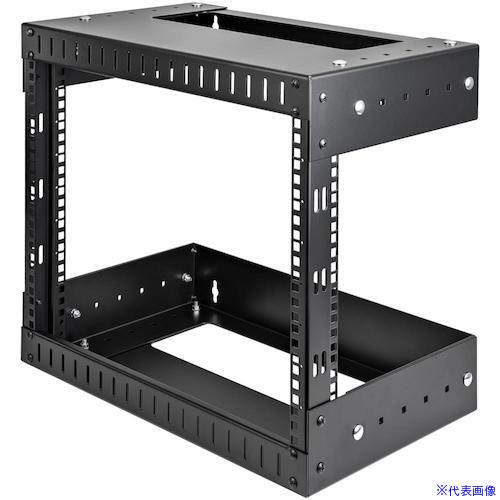 ■StarTech サーバーラック/8U/19インチ/壁掛けタイプ/奥行調整幅:30～50cm/2ポストオープンフレーム RK812WALLOA(5976393)[法人限定][外直送元]