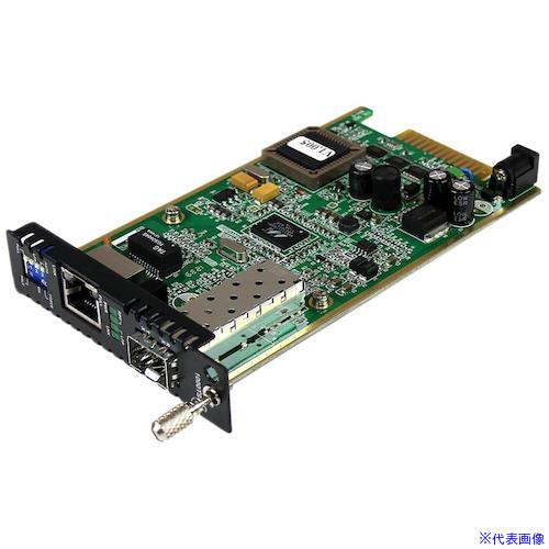 ■StarTech 光メディアコンバーター/カードモジュール/ギガビットイーサネット対応/オープンSFPスロット ET91000SFP2C(5976446)[法人限定][外直送元]