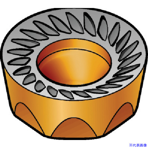 ■SANDVIK コロミル200 フライス加工用チップ(350) 2030 RCKT10T3M0MM(2030)(6055621)×10[送料別途お見積り][法人限定][掲外取寄]