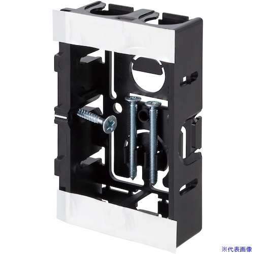 ■日動電工 配ボックス薄型1個用SM27B (SM27B) SM27B(6086576)×100[送料別途お見積り][法人限定][外直送]