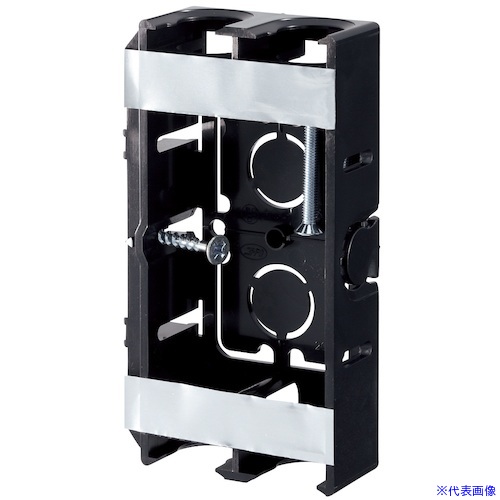 ■日動電工 配ボックス薄型1個用SM27C (SM27C) SM27C(6091278)×100[送料別途お見積り][法人限定][外直送]