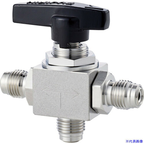 ■Fujikin ステンレス鋼製 ボールバルブ 16.2MPa FUBVT&minus;715 FINE series PURE FUBVT7159.52(6093421)[送料別途お見積り][法人限定][外直送]｜ファーストFACTORY