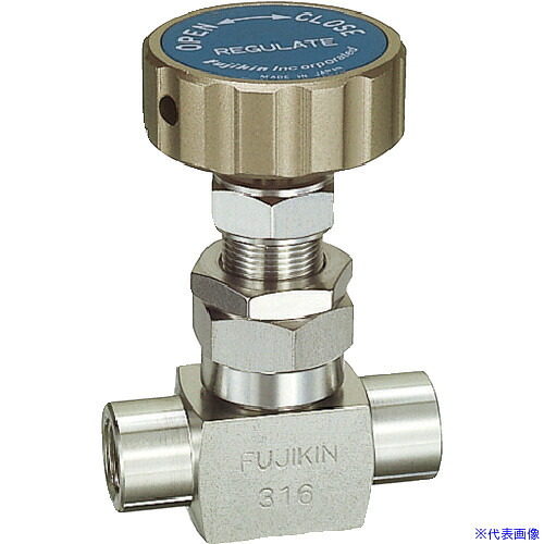 ■Fujikin SUS鋼製ニードルバルブ 4.9MPa FUE－15 FINE series PURE FUE15B(6093433)