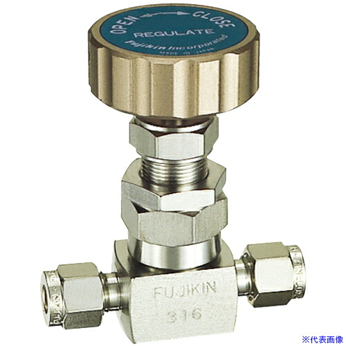■Fujikin SUS鋼製ニードルバルブ 4.9MPa FUH－95 FINE series PURE FUH959.52(6093491)[送料別途お見積り][法人限定][外直送]