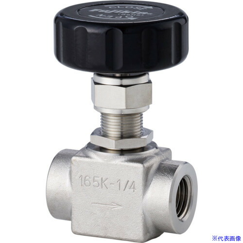 ■Fujikin SUS鋼製ニードルバルブ 16.2MPaPUH－116 PUH116BSH(6093503)