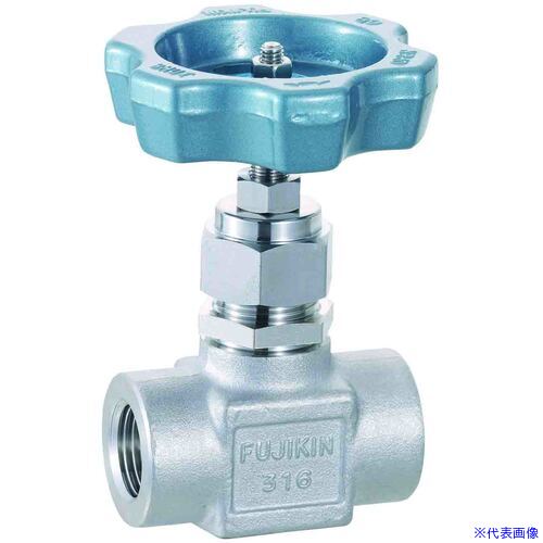 ■Fujikin SUS鋼製ニードルストップバルブUS127LAR US127LAR(6093510)[送料別途お見積り][法人限定][外直送]