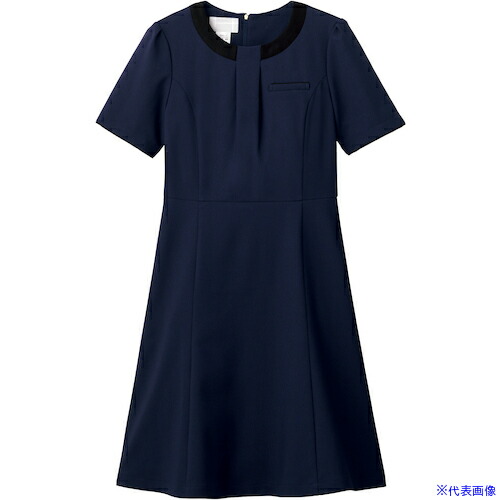 ■FOLK ワンピース 3024SC ダークネイビー 3L 3024SC173L(6215784)[送料別途お見積り][法人限定][掲外取寄]