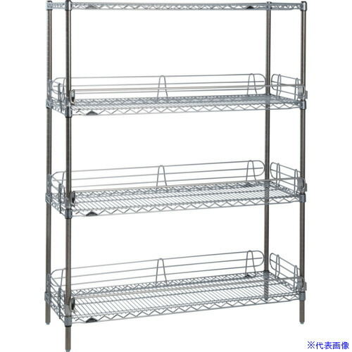 ■ERECTA エレクターシェルフ スーパーシリーズ 落下防止ワイヤーシェルフ W1518mmxD613mmxH2197mm 5段 LS1520P2200W5L4(6227532)[送料別途お見積り][法人限定][外直送]｜ファーストFACTORY