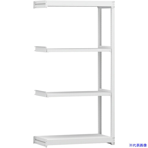 ■金剛 中軽量棚BLL 連結単式1連 有効3段 900X450X1800 BLL361454SAR(6275481)[送料別途お見積り][法人限定][外直送]
