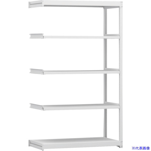 ■金剛 中軽量棚BLL 連結単式1連 有効4段 1200X600X2100 BLL471605SAR(6275487)[送料別途お見積り][法人限定][外直送]｜ファーストFACTORY