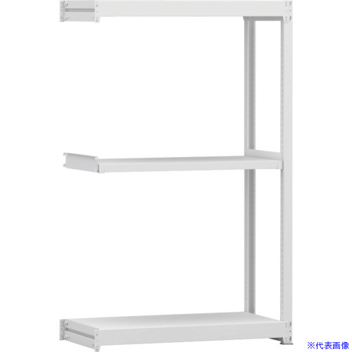 ■金剛 中軽量棚BLL 連結単式1連 有効2段 900X450X1500 BLL351453SAR(6275509)[送料別途お見積り][法人限定][外直送]