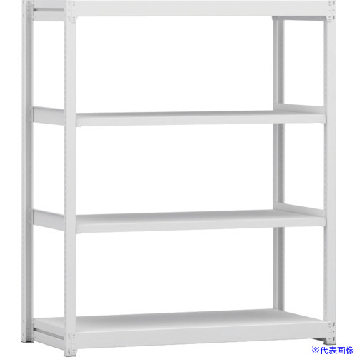 ■金剛 中軽量棚BLL 基本単式1連 有効3段 1200X600X1500 BLL451604SOR(6275533)[送料別途お見積り][法人限定][外直送]