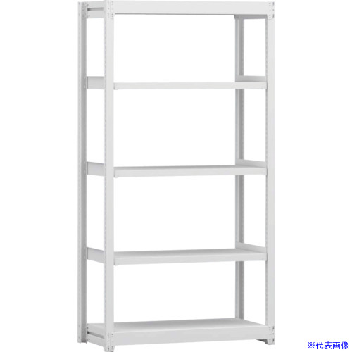 ■金剛 中軽量棚BLL 基本単式1連 有効4段 900X450X1800 BLL361455SOR(6275550)[送料別途お見積り][法人限定][外直送]