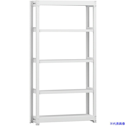 ■金剛 中軽量棚BLL 基本単式1連 有効4段 900X300X1800 BLL361305SOR(6294425)[送料別途お見積り][法人限定][外直送] 30,030円