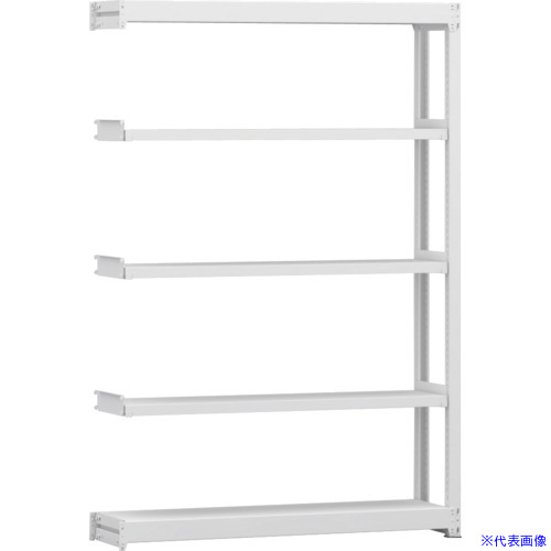 ■金剛 中軽量棚BLL 連結単式1連 有効4段 1200X300X1800 BLL461305SAR(6294431)[送料別途お見積り][法人限定][外直送]