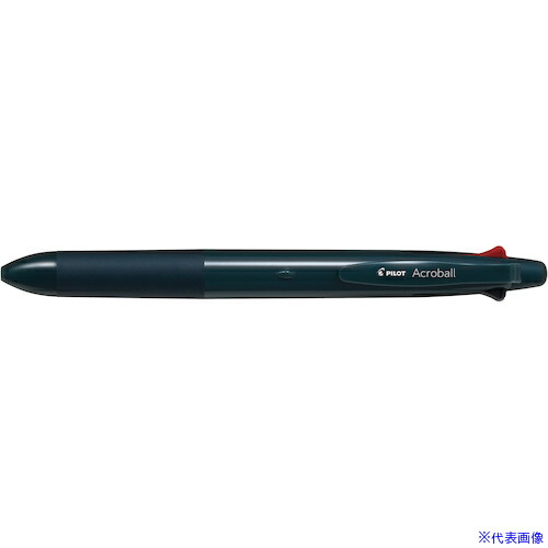 ■PILOT なめらか油性ボールペン アクロボール4+1 0.5mm ディープグリーン BH41AB155DG(6350439)×10[送料別途お見積り][法人限定][掲外取寄]