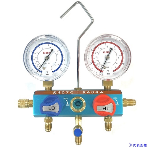 ■BBK R-407C 404A用マニホールド 1407BVM(6356160)[送料別途見積り][法人・事業所限定][掲外取寄]