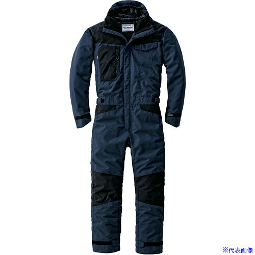 ■AUTO－BI AW(秋冬)モデル 防寒つなぎ服23030－001－ネイビーブルー－5Lサイズ 230300015L(6501971)[送料別途お見積り][法人限定][掲外取寄]