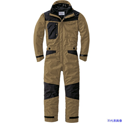 ■AUTO－BI AW(秋冬)モデル 防寒つなぎ服23030－011－カーキ－6Lサイズ 230300116L(6503578)[送料別途お見積り][法人限定][掲外取寄] 13,121円