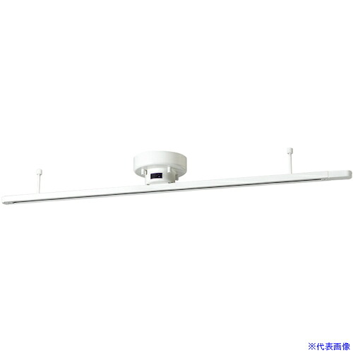 ■YAZAWA リモコン付シーリング直付けライティングダクトレール1mホワイト LRDR1001WH(6511526)[送料別途見積り][法人・事業所限定][掲外取寄]