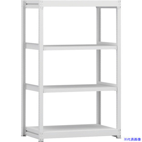 ■金剛 中軽量棚BLM 基本 有効3段 900×600×1500 BLM351604SOR(6523837)[送料別途お見積り][法人限定][外直送]