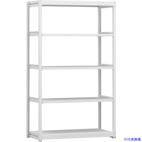 ■金剛 中軽量棚BLM 基本 有効4段 1200&times;600&times;2100 BLM471605SOR(6523884)[送料別途お見積り][法人限定][外直送]｜ファーストFACTORY