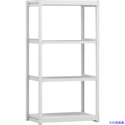 ■金剛 中軽量棚BLM 基本 有効3段 900×600×1800 BLM361604SOR(6523921)[送料別途お見積り][法人限定][外直送]