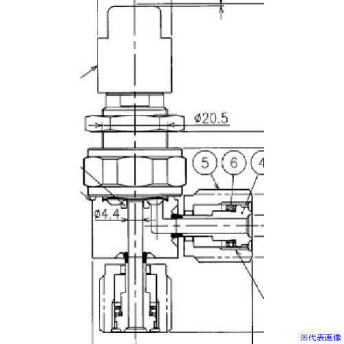■Fujikin SUS鋼製ダイレクトダイヤフラムバルブ＿1MPa＿FUNDL-81G FUNDL81G6.352(6535174)[送料別途お見積り][法人限定][外直送]