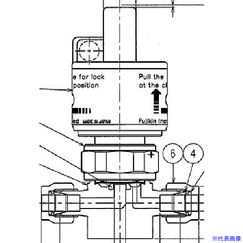 ■Fujikin SUS鋼製ダイレクトダイヤフラムバルブ_1MPa_FUNDL&minus;91G FUNDL91GT6.35(6535215)[送料別途お見積り][法人限定][外直送]｜ファーストFACTORY