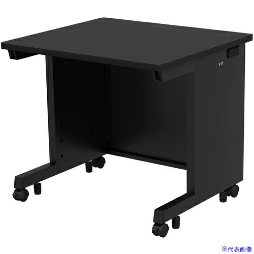 ■SANWA eデスク(ブラック)W800×D700×H700 EDSK8070BK(6535300)[送料別途お見積り][法人限定][外直送]