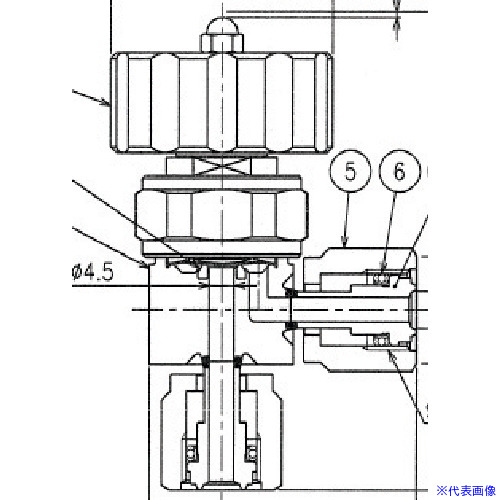 ■Fujikin SUS鋼製ダイレクトダイヤフラムバルブ＿1MPa＿FUND-81G FUND81G6.352(6536768)[送料別途お見積り][法人限定][外直送]