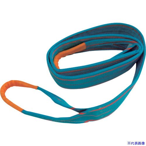 ■TESAC ブルースリング(JIS4等級・両端アイ形)荷重6.3t 全長9.5m 4E150X9.5(6538189)[法人・事業所限定][外直送元]
