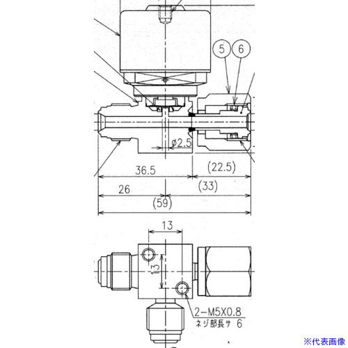 ■Fujikin SUS鋼製自動3方ダイレクトダイヤフラムバルブ_1MPa_FPR&minus;NSDTB&minus;71 FPRNSDTB716.35(6538391)[送料別途お見積り][法人限定][外直送]｜ファーストFACTORY