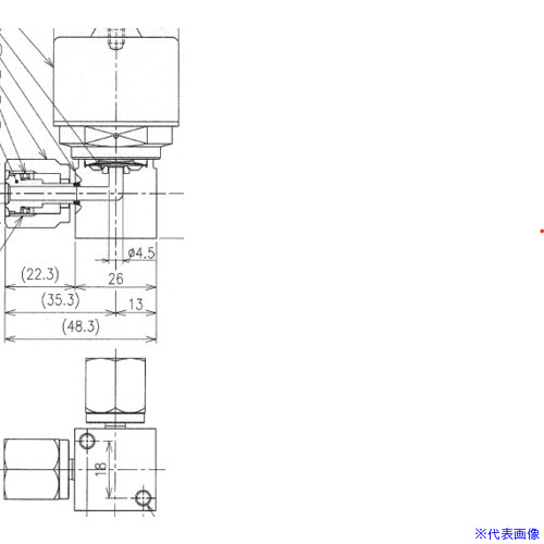 ■Fujikin SUS鋼製自動ダイレクトダイヤフラムバルブ＿1MPa＿FPR-NDCR-71 FPRNDCR719.522PAUP(6541514)[送料別途お見積り][法人限定][外直送]
