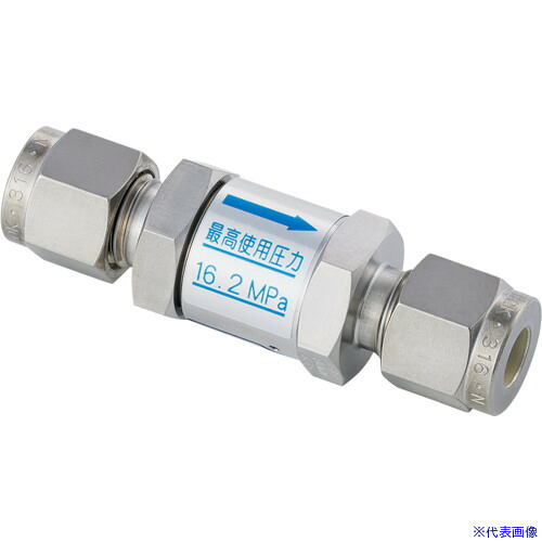 ■Fujikin SUS鋼製ラインチャッキバルブ_16.2MPa_FUCL－915 FUCL9156.351.75(6544526)[送料別途お見積り][法人限定][外直送]