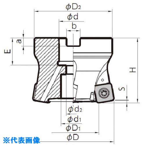 ■京セラ MFH Harrier フェースミル(SOMT10タイプ)ミリ仕様 MFH063R105T22M(6546650)[送料別途お見積り][法人限定][掲外取寄]｜ファーストFACTORY