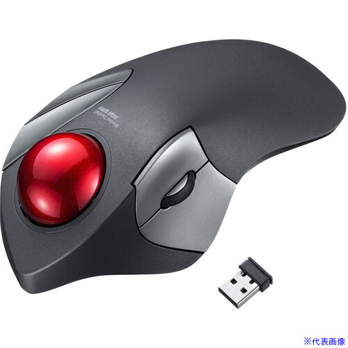 ■SANWA ワイヤレストラックボール(静音・5ボタン・人差し指/中指操作タイプ) MAWTB182BK(6573028)[法人限定][外直送元] 8,293円