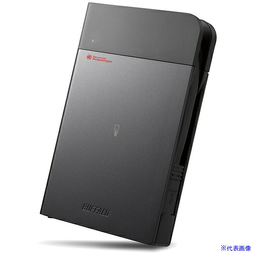 ■バッファロー ICカードセキュリティ 耐衝撃ポータブルHDD 500GB HDSPZN500U3TV3(6583889)[送料別途見積り][法人・事業所限定][掲外取寄]