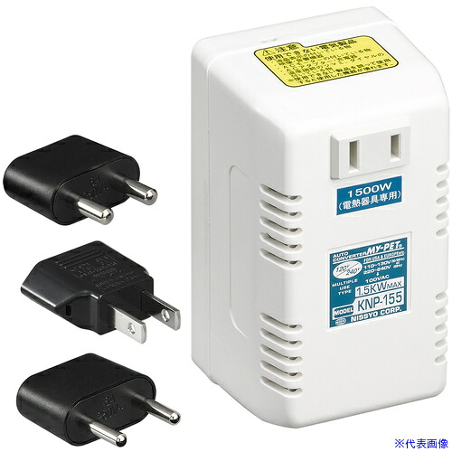 ■YAZAWA 海外旅行用変圧器130V240V1500W HTD130240V1500W(6597255)[送料別途お見積り][法人限定][掲外取寄]