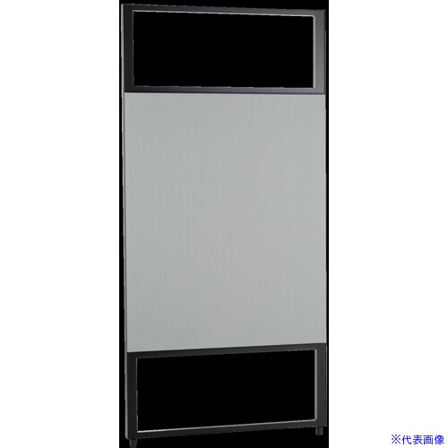 ■NOAH セミオープンパーティションPS グレー W900&times;H1869 PS0918GY(6616360)[送料別途お見積り][法人限定][外直送]｜ファーストFACTORY