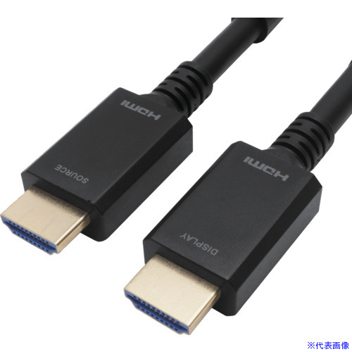 ■HORIC 光ファイバー HDMIケーブル 20m 高耐久ケーブル HH200806BB(6617896)[送料別途お見積り][法人限定][外直送]