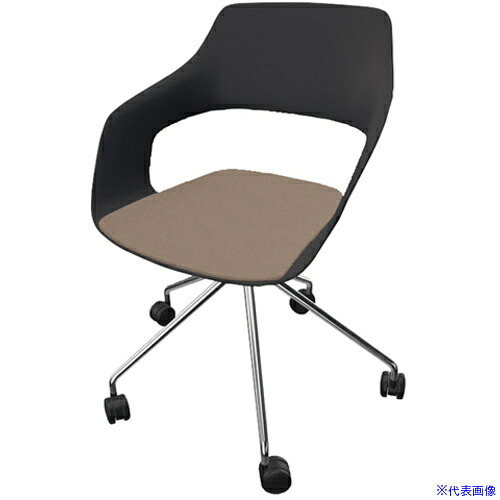 ■NAIKI ミーティングチェアー(肘付) オッコ 222 range Occo 22241BK65218(6718266)[送料別途お見積り][法人限定][掲外取寄]