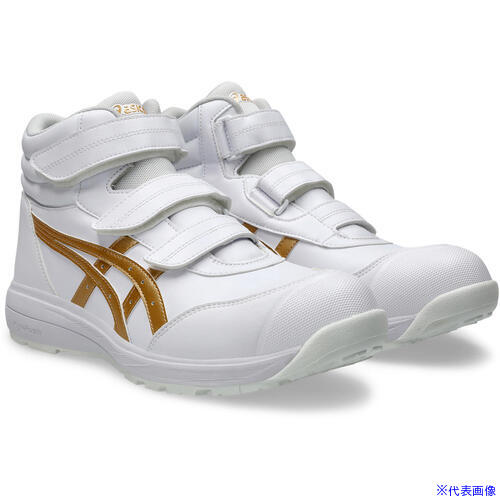 ■ASICS ウィンジョブ CP312 ホワイト×ピュアゴールド 28.0cm 1273A111.10028.0(6753528)