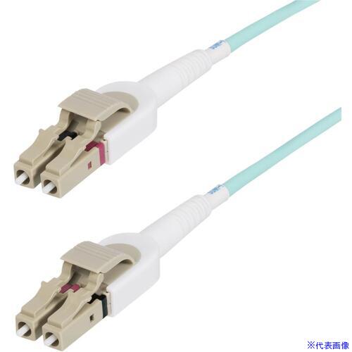 ■StarTech 光ファイバーケーブル/OM4マルチモード/5m/LC&minus;LC/工具不要極性変換/50/125/2芯/100G/パッチコード 450FBLCLC5SW(6768067)[法人限定][外直送元]｜ファーストFACTORY