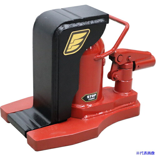 ■イーグル 低床・レバー回転・安全弁付爪つきジャッキ 爪能力5t ET100(6771808)[送料別途お見積り][法人限定][外直送]｜ファーストFACTORY