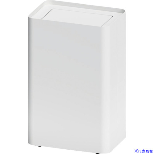 ■ミヅシマ Mseries 屑入 ノーマル 回転蓋 ホワイト 3620218(6797115)[送料別途見積り][法人・事業所限定][外直送]